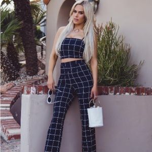 Black plaid outfit